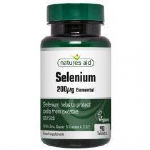 NATURES AID SELENIUM 200mg WITH ZINC AND VITAMINS A, C & E 90 TABS
