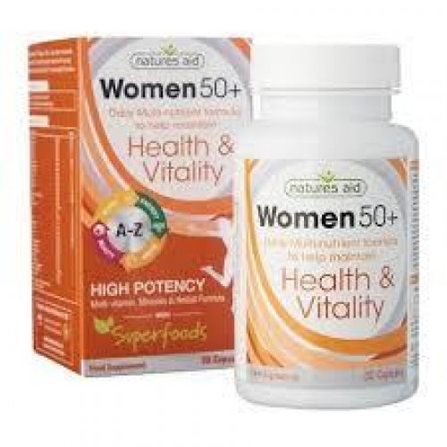 NATURES AID WOMEN S 50  MULTI-VITAMINS & MINERALS (WITH SUPERFOODS) 30 VCAPS
