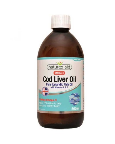 NATURES AID COD LIVER OIL LIQUID 500ML