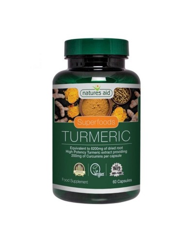 NATURES AID TURMERIC 8200mg 60 VCAPS