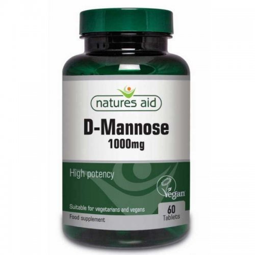 NATURES AID D-MANNOSE 1000MG 60 TABS