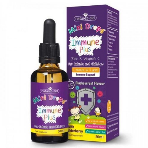 NATURES AID IMMUNE PLUS MINI DROPS 50 ML