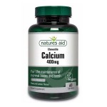 NATURES AID CALCIUM CHEWABLE 400mg NATURAL LEMON FLAVOUR 60 TABS