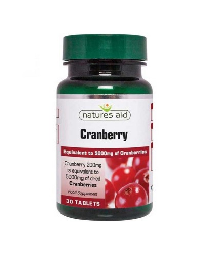 NATURES AID CRANBERRY 200MG (5000MG EQUIV) 30 TABS