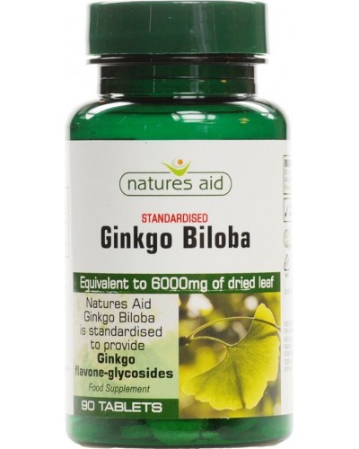 NATURES AID GINKGO BILOBA 120MG (6000MG EQUIV) 90 TABS