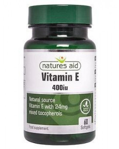 NATURES AID VITAMIN E 400IU NATURAL FORM 60 SOFTGELS