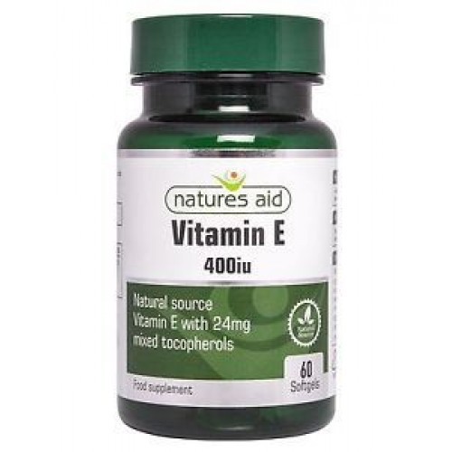 NATURES AID VITAMIN E 400IU NATURAL FORM 60 SOFTGELS