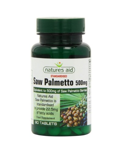 NATURES AID SAW PALMETTO 500mg 90 TABS