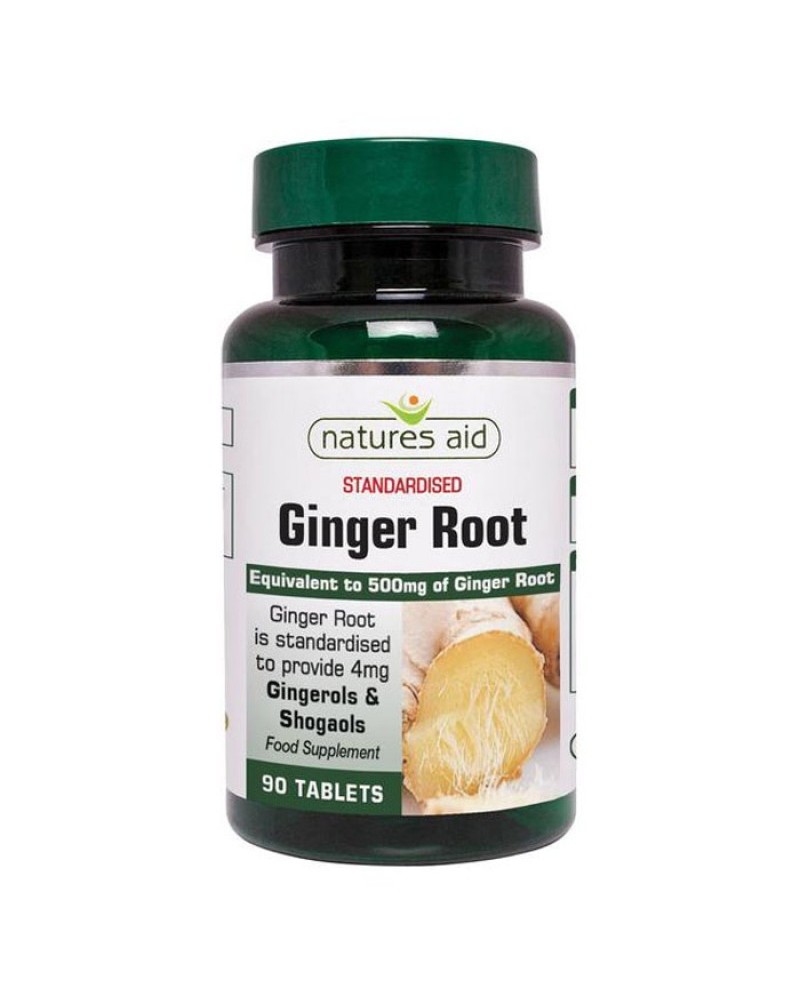 NATURES AID GINGER ROOT 500MG 90 TABS