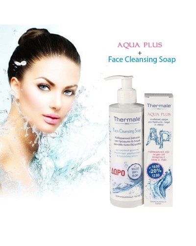 THERMALE MED Aqua Plus 75ml & Δώρο Face Cleansing Soap 250ml