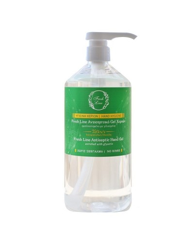 FRESH LINE Antiseptic Hand Gel Green 1Lt