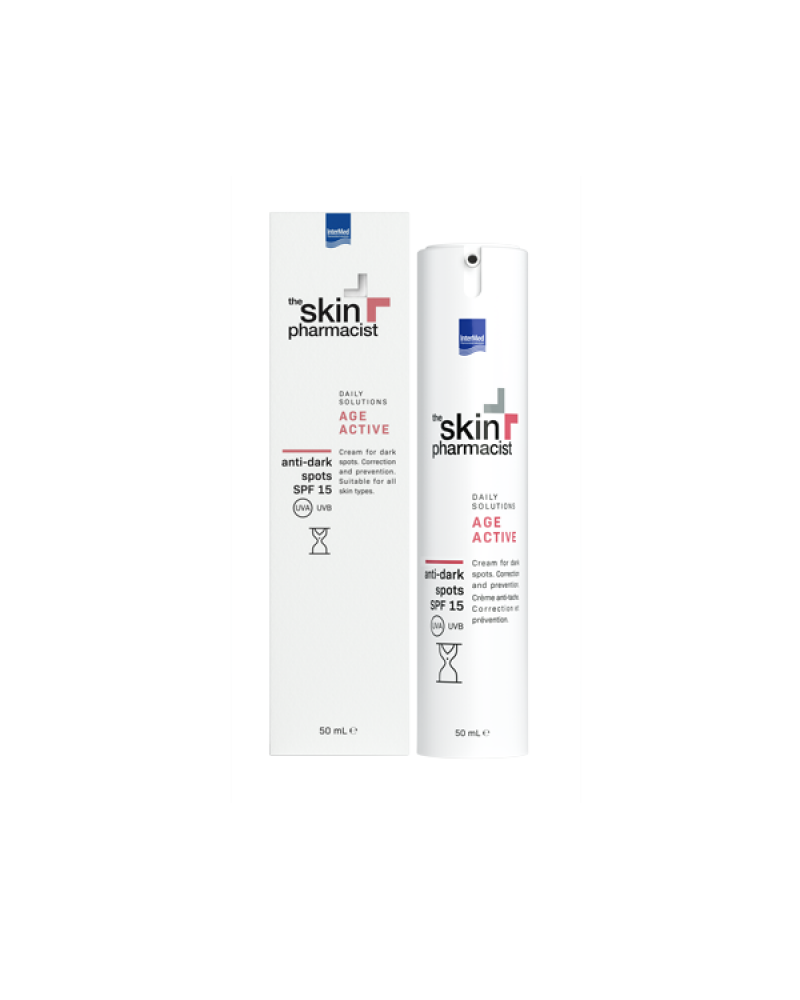 THE SKIN PHARMACIST AGE ACTIVE ANTI-DARK SPOTS SPF15 50ML THE SKIN PHARMACIST AGE ACTIVE ANTI-DARK SPOTS SPF15 50ML