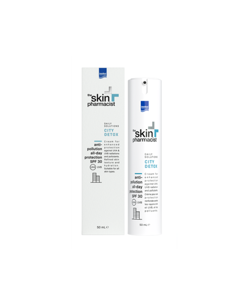 THE SKIN PHARMACIST CITY DETOX ANTI-POLLUTION DAY CREAM SPF30 50ML THE SKIN PHARMACIST CITY DETOX ANTI-POLLUTION DAY CREAM SPF30 50ML