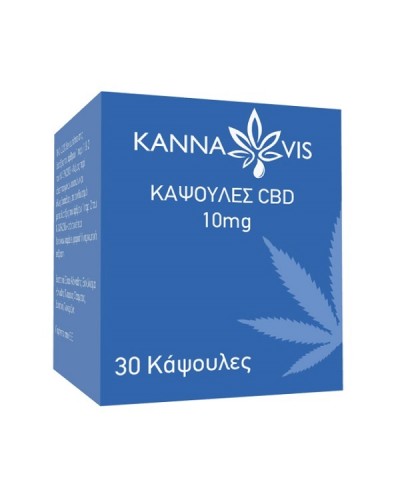 KANNAVIS ΚΑΨΟΥΛΕΣ CBD 10mg 30CAPS