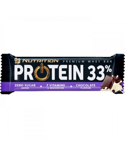 GO ON PROTEIN BAR 33% ZERO SUGAR CHOCOLATE 50GR