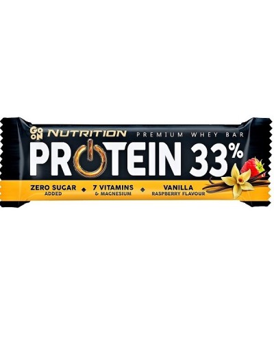 GO ON PROTEIN BAR 33% ZERO SUGAR VANILLA 50GR