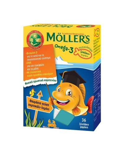 MOLLERS OMEGA-3 ΜΕ ΓΕΥΣΗ ΠΟΡΤΟΚΑΛΙ-ΛΕΜΟΝΙ 36 ζελεδάκια