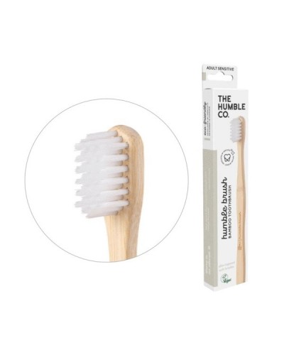 THE HUMBLE CO. TOOTHBRUSH ADULT SENSITIVE WHITE 1ΤΜΧ