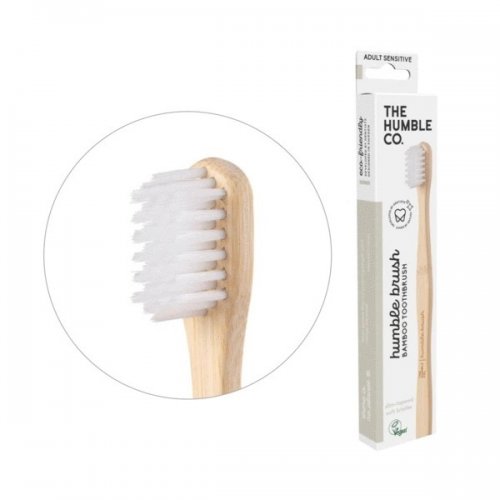THE HUMBLE CO. TOOTHBRUSH ADULT SENSITIVE WHITE 1ΤΜΧ