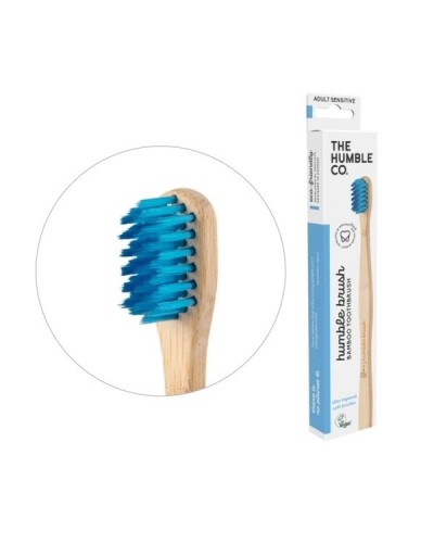 THE HUMBLE CO. TOOTHBRUSH ADULT SENSITIVE BLUE 1ΤΜΧ