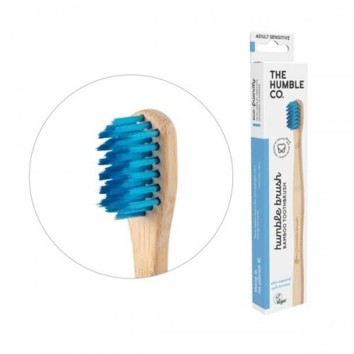 THE HUMBLE CO. TOOTHBRUSH ADULT SENSITIVE BLUE 1ΤΜΧ
