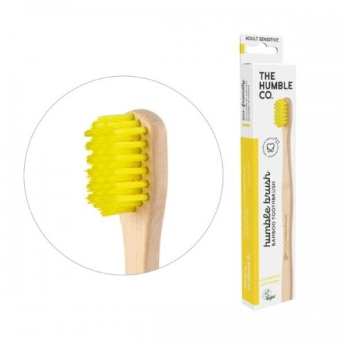 THE HUMBLE CO. TOOTHBRUSH ADULT SENSITIVE YELLOW 1ΤΜΧ