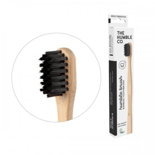 THE HUMBLE CO. TOOTHBRUSH ADULT SENSITIVE BLACK 1ΤΜΧ