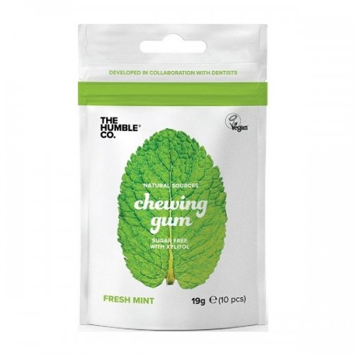 THE HUMBLE CO. CHEWING GUM NATURAL FRESH MINT 19G
