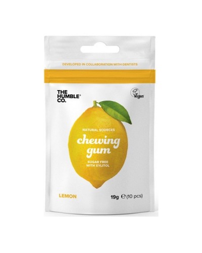 THE HUMBLE CO. CHEWING GUM NATURAL LEMON 19G