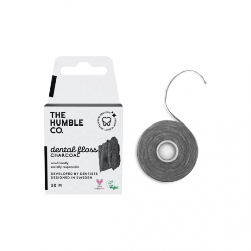 THE HUMBLE CO. DENTAL FLOSS CHARCOAL 50M