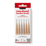 THE HUMBLE CO. BAMBOO INTERDENTAL BRUSH 6 PACK RED ΜΕΣΟΔΟΝΤΙΑ ΒΟΥΡΤΣΑΚΙΑ SIZE 2 (0.5MM) 6 ΒΟΥΡΤΣΑΚΙΑ