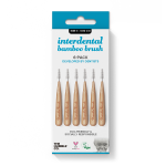 THE HUMBLE CO. BAMBOO INTERDENTAL BRUSH 6 PACK BLUE ΜΕΣΟΔΟΝΤΙΑ ΒΟΥΡΤΣΑΚΙΑ SIZE 3 (0.6MM) 6 ΒΟΥΡΤΣΑΚΙΑ