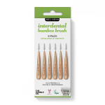 THE HUMBLE CO. BAMBOO INTERDENTAL BRUSH 6 PACK GREEN ΜΕΣΟΔΟΝΤΙΑ ΒΟΥΡΤΣΑΚΙΑ SIZE 5 (0.8MM) 6 ΒΟΥΡΤΣΑΚΙΑ