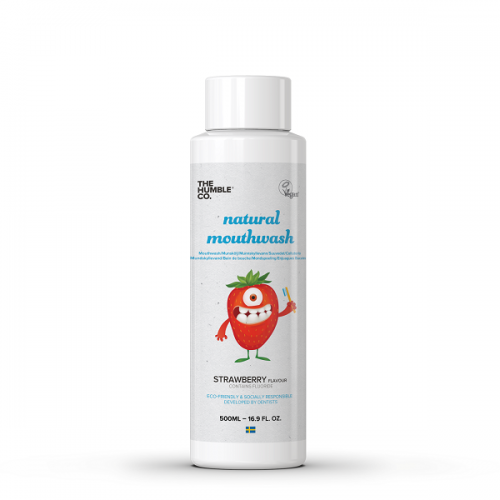 THE HUMBLE CO. MOUTHWASH NATURAL KIDS STRAWBERRY 500ML