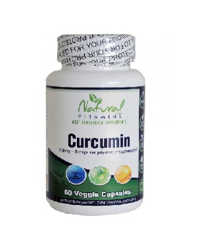 NATURAL VITAMINS CURCUMIN 750mg   BIOPERINE INE 60caps