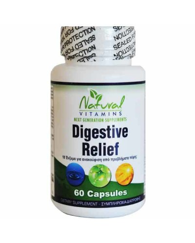 NATURAL VITAMINS DIGESTIVE RELIEF 60 CAPS