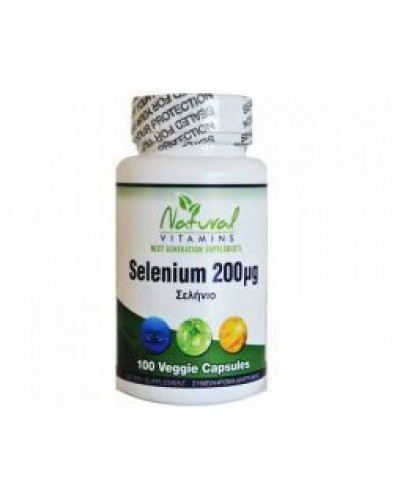 NATURAL VITAMINS SELENIUM 200MCG 100 VEG CAPS