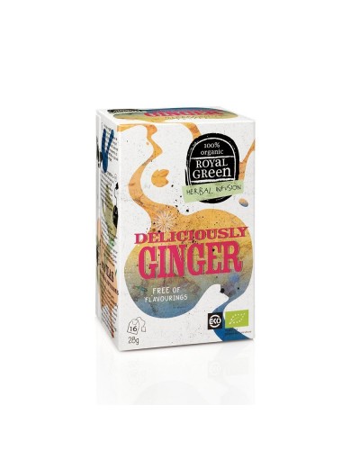 ROYAL GREEN DELICIOUSLY GINGER 16 ΦΑΚΕΛΑΚΙΑ