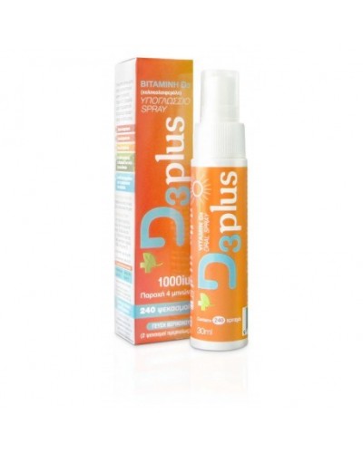 BIOPLUS D3 PLUS ΥΠΟΓΛΩΣΣΙΟ SPRAY ΒΙΤΑΜΙΝΗΣ D3 240 ΨΕΚΑΣΜΟΙ