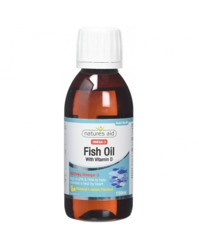 NATURES AID FISH OIL LIQUID (OMEGA-3) 150ML