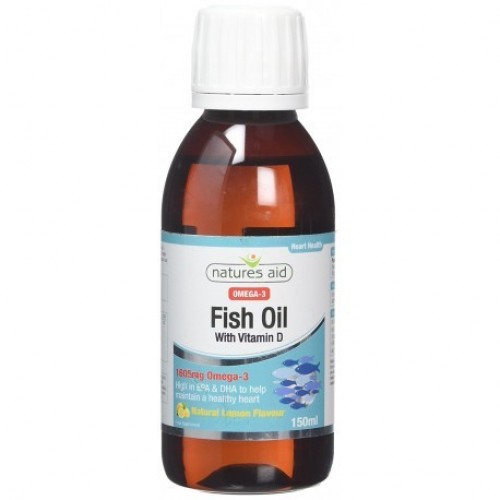 NATURES AID FISH OIL LIQUID (OMEGA-3) 150ML
