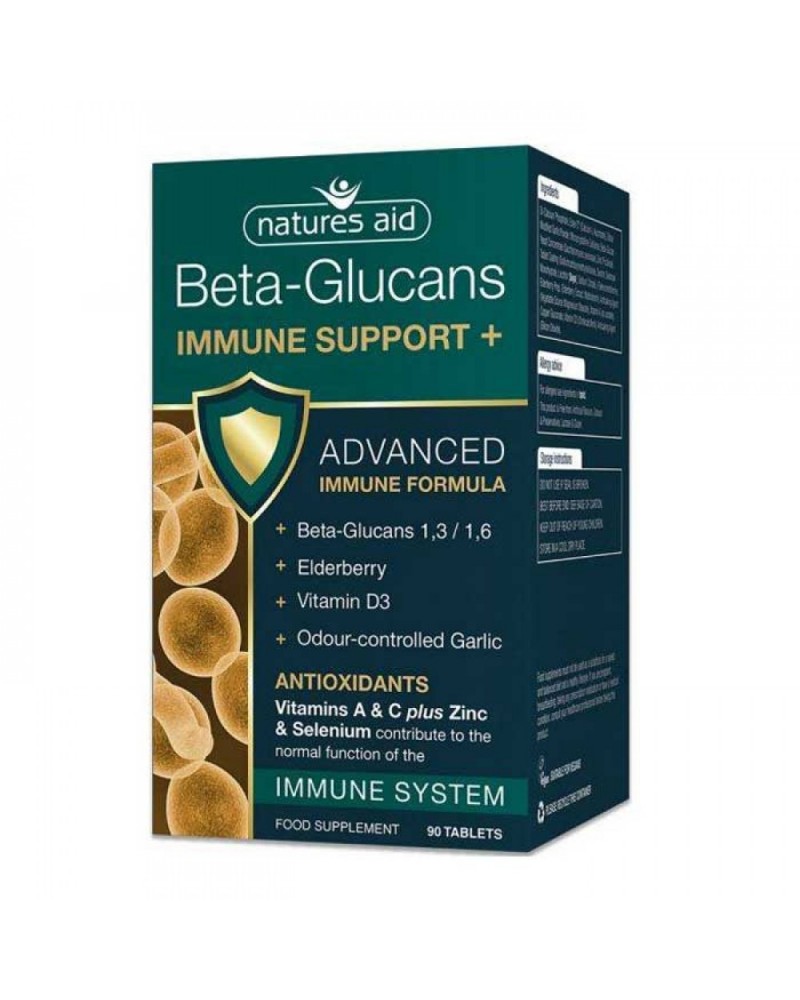 NATURES AID BETA-GLUCANS IMMUNE SUPPORT  90 TABS