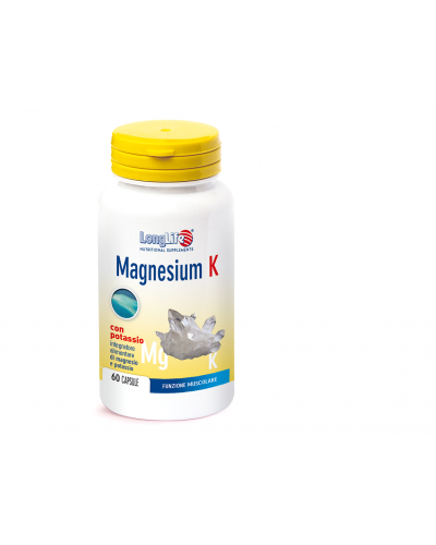 LONGLIFE Magnesium K  60caps Συμπλήρωμα διατροφής μαγνησίου και κιτρικού καλίου