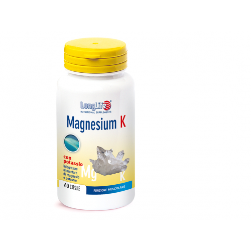 LONGLIFE Magnesium K  60caps Συμπλήρωμα διατροφής μαγνησίου και κιτρικού καλίου