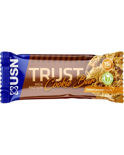 USN TRUST PROTEIN COOKIE BAR 60G SALTED CARAMEL