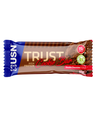 USN TRUST PROTEIN COOKIE BAR 60G DOUBLE CHOCO