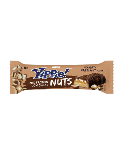 WEIDER YIPPIE NUTS 45G NOUGAT & HAZELNUT