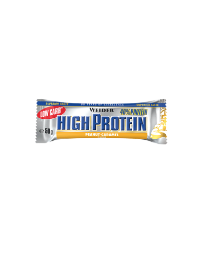 WEIDER HIGH PROTEIN BAR (50 GR) PEANUT/CARAMEL