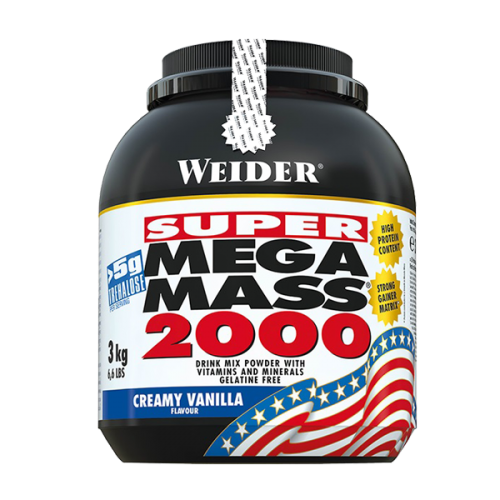 WEIDER MEGA MASS 2000 3KG VANILLA