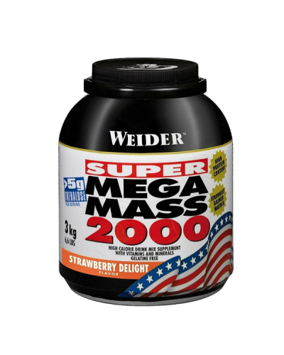 WEIDER MEGA MASS 2000 ( 3000 GR) STRAWBERRY